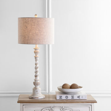 Regent 33" Rustic Resin LED Table Lamp - JONATHAN Y